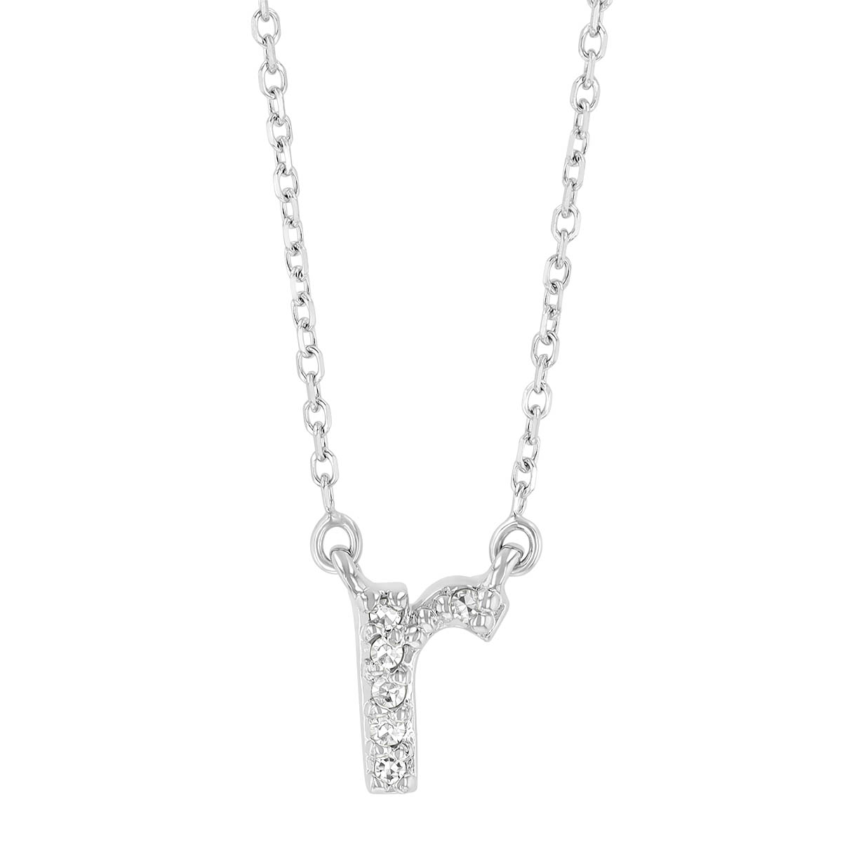 White Gold Diamond Initial Pendants