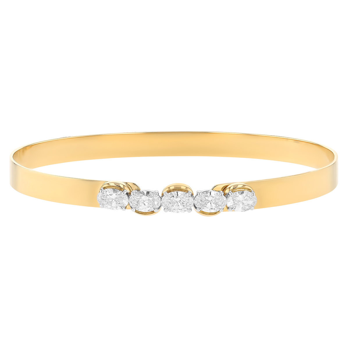 Phillips House Oval Diamond Half Cuddle Love Always Bracelet in Yellow Gold