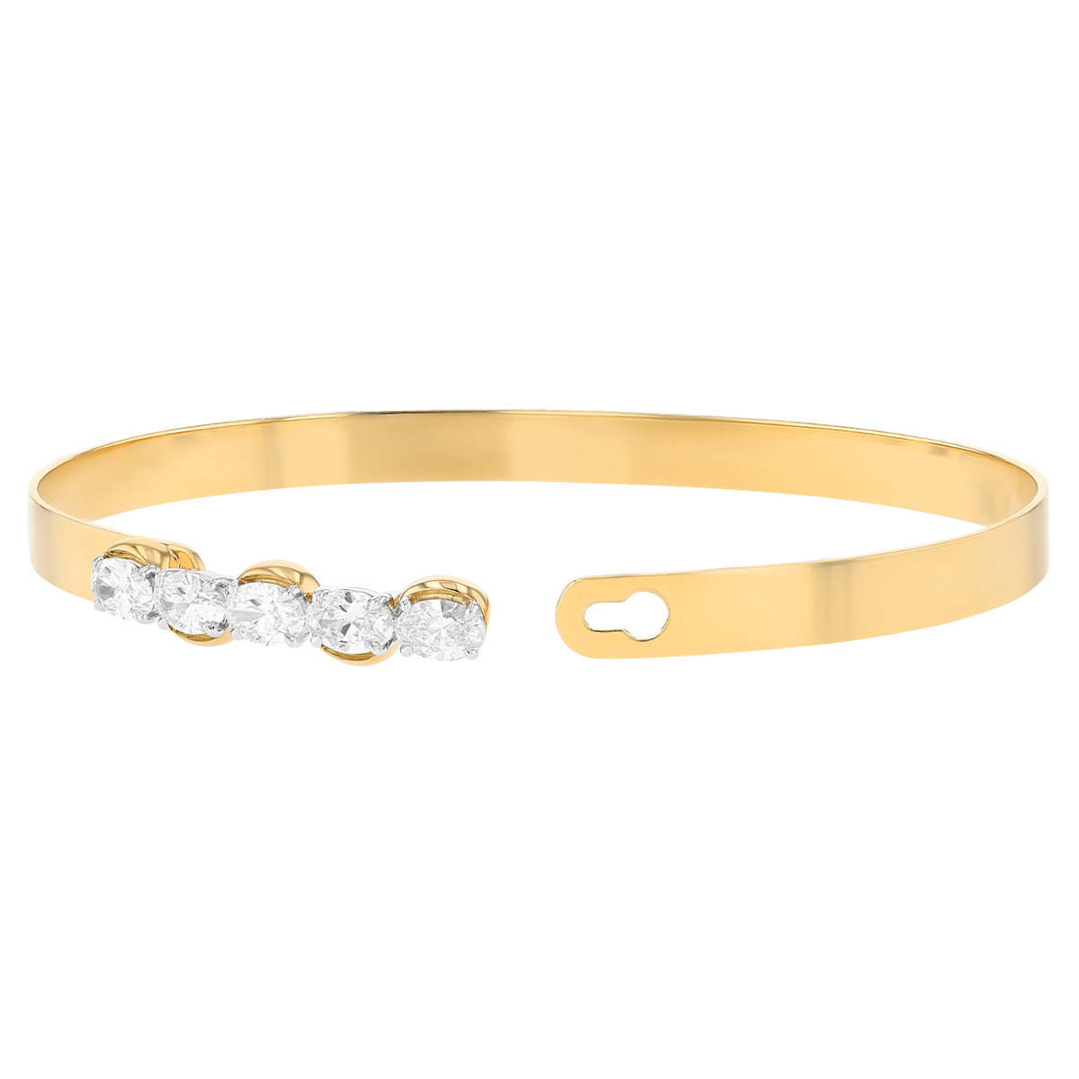 Phillips House Oval Diamond Half Cuddle Love Always Bracelet in Yellow Gold