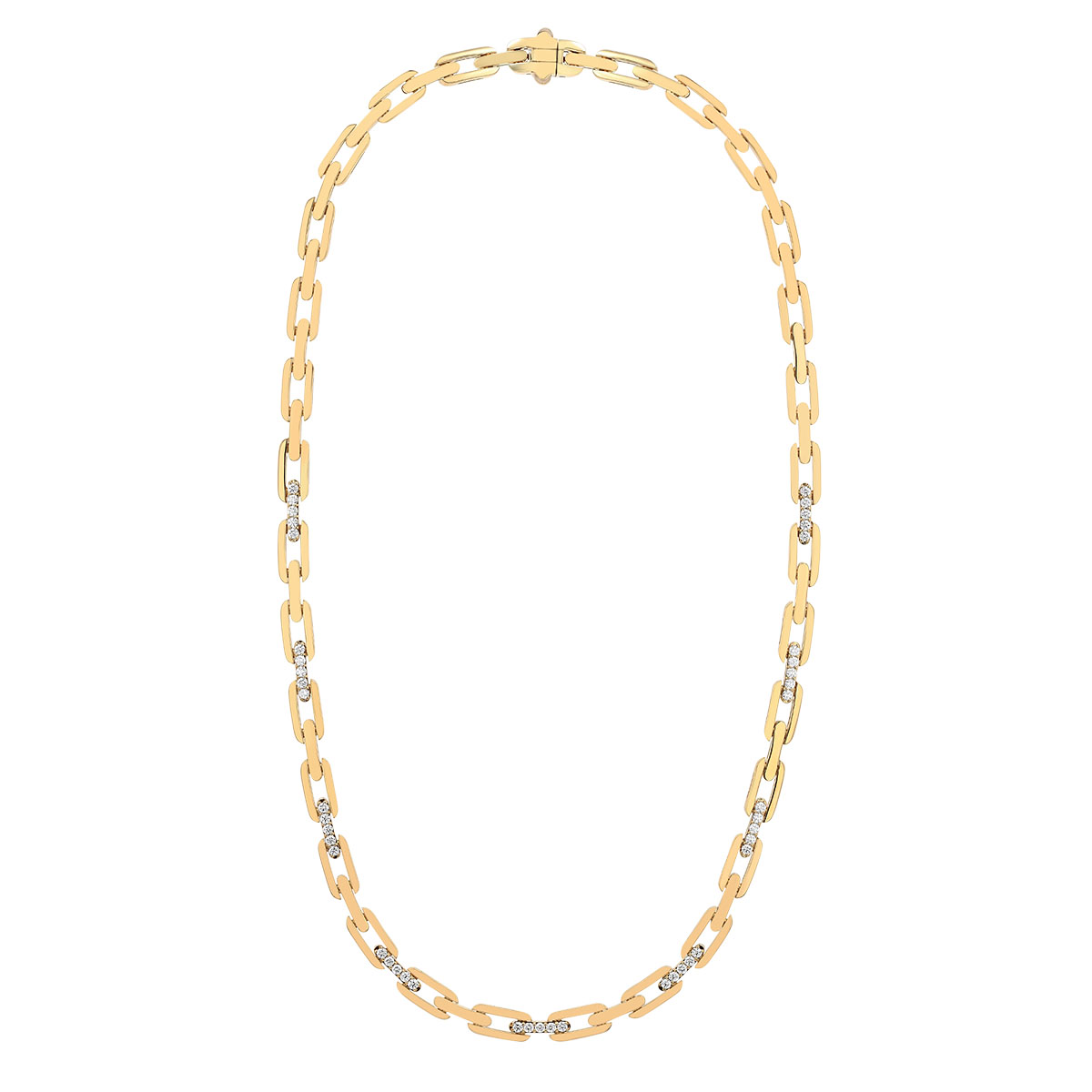 Roberto Coin Navarra Yellow Gold Diamond Accents Necklace, 16