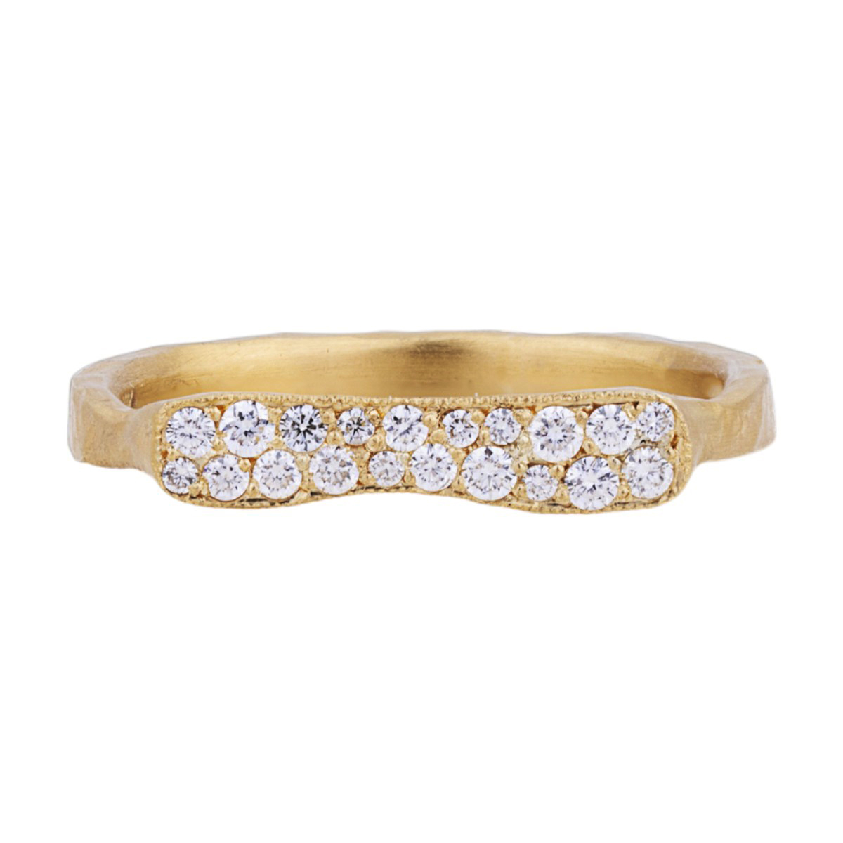 Lika Behar Stockton Diamond Pavé Stacking Ring in Yellow Gold