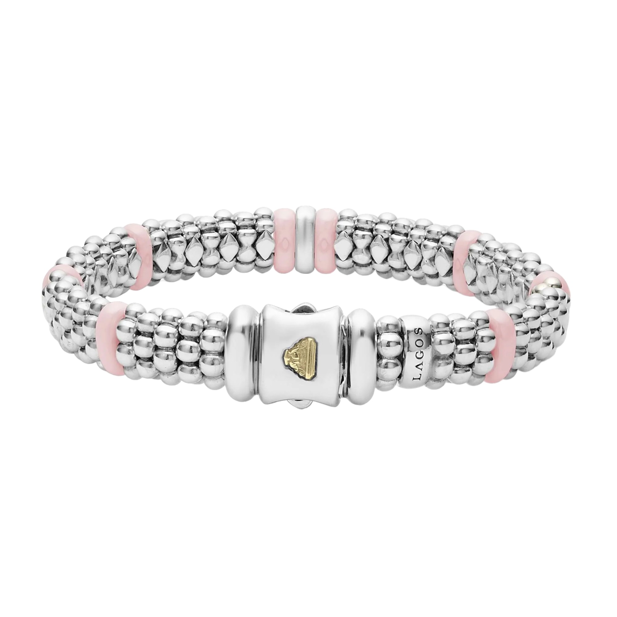 LAGOS Pink Caviar Single Station Diamond Caviar Bracelet, 9mm