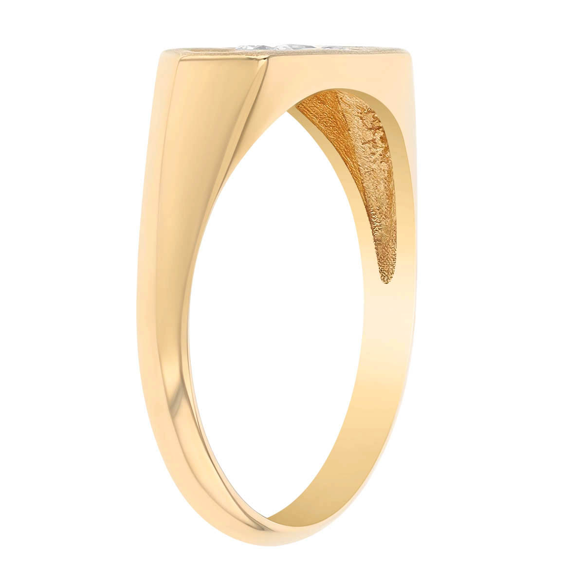 Zoe Chicco Multi Shape Quad Diamond Bar Ring in Yellow Gold