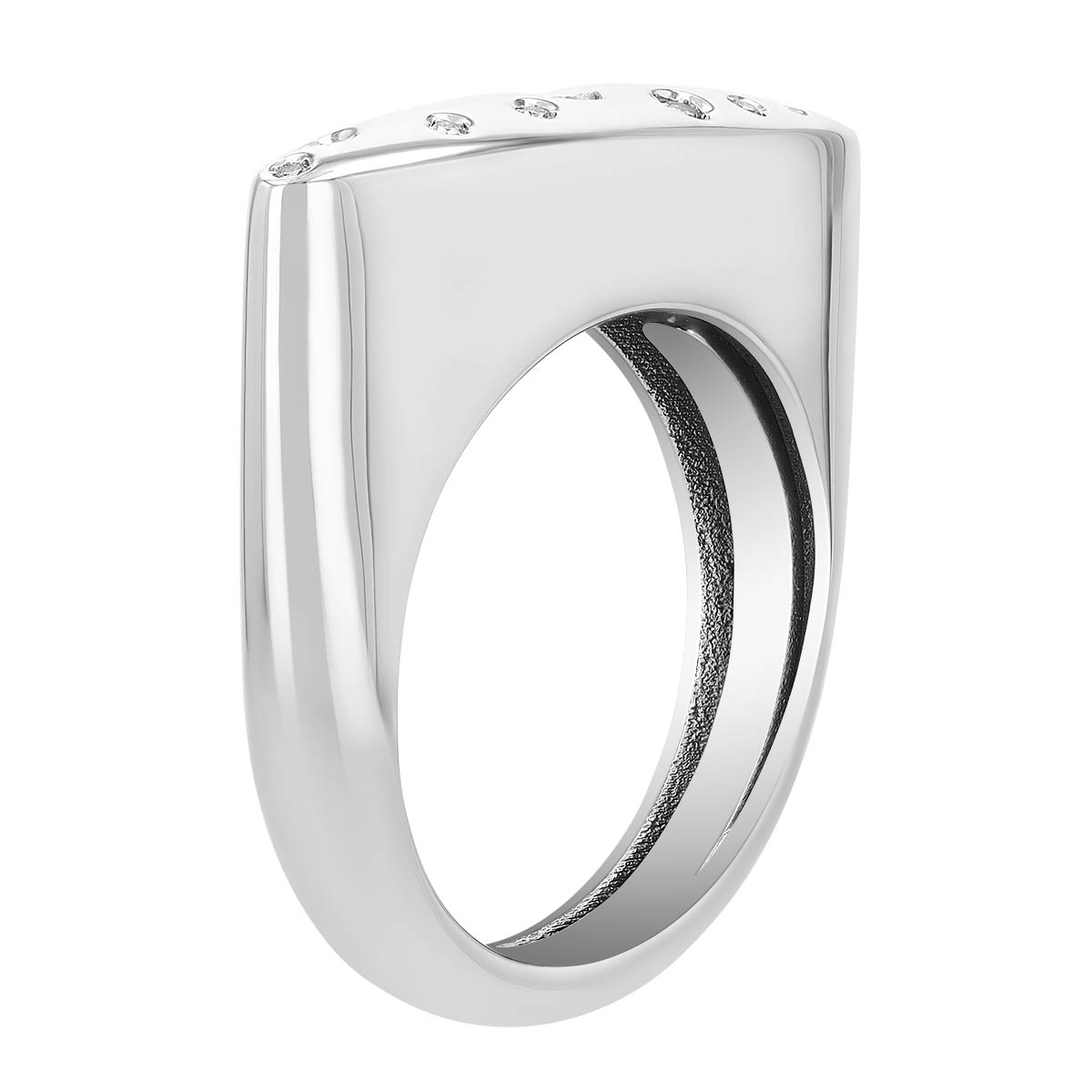 Pesavento Elegance Flush Set Diamond Scatter Ring in Sterling Silver