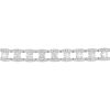 J.B. Star Round Diamond Open Link Bracelet in Platinum, 7"