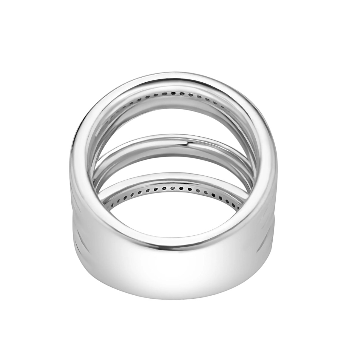 LAGOS Caviar Lux Two-Tone Five Row Diamond Ring, Size 7