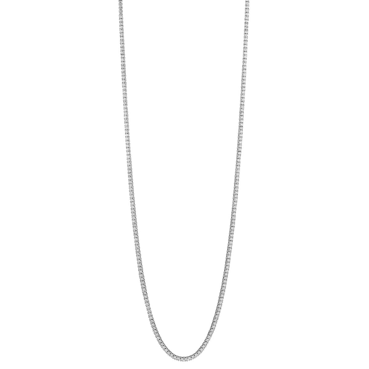 Bedford White Rhodium Tennis Necklace main image 1