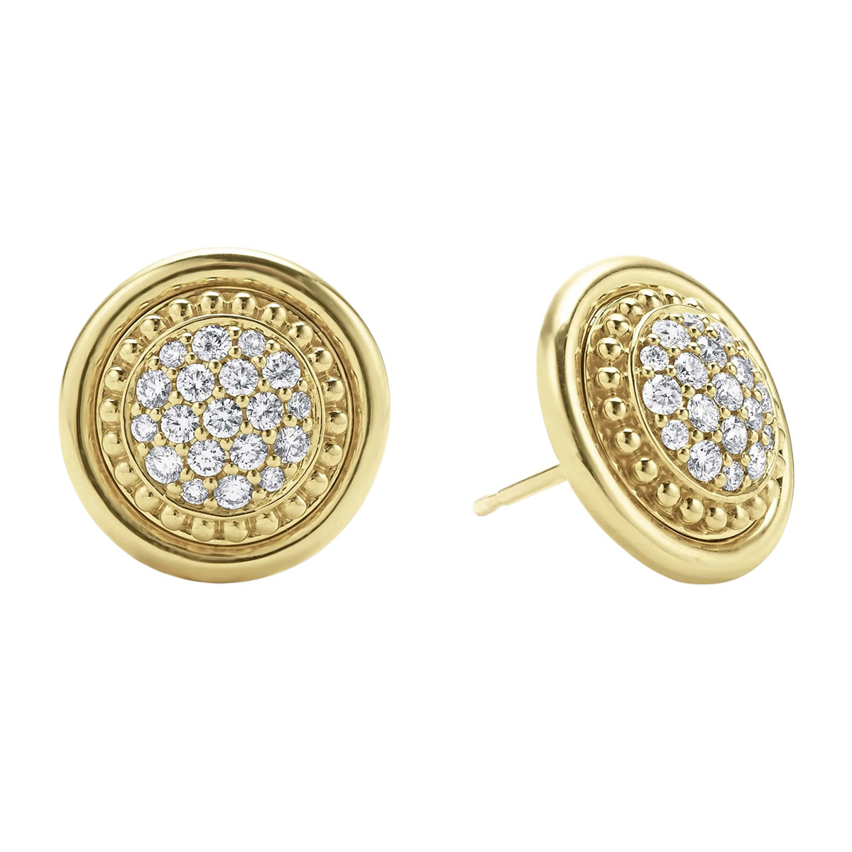 LAGOS Meridian 18K Gold Diamond Stud Earrings