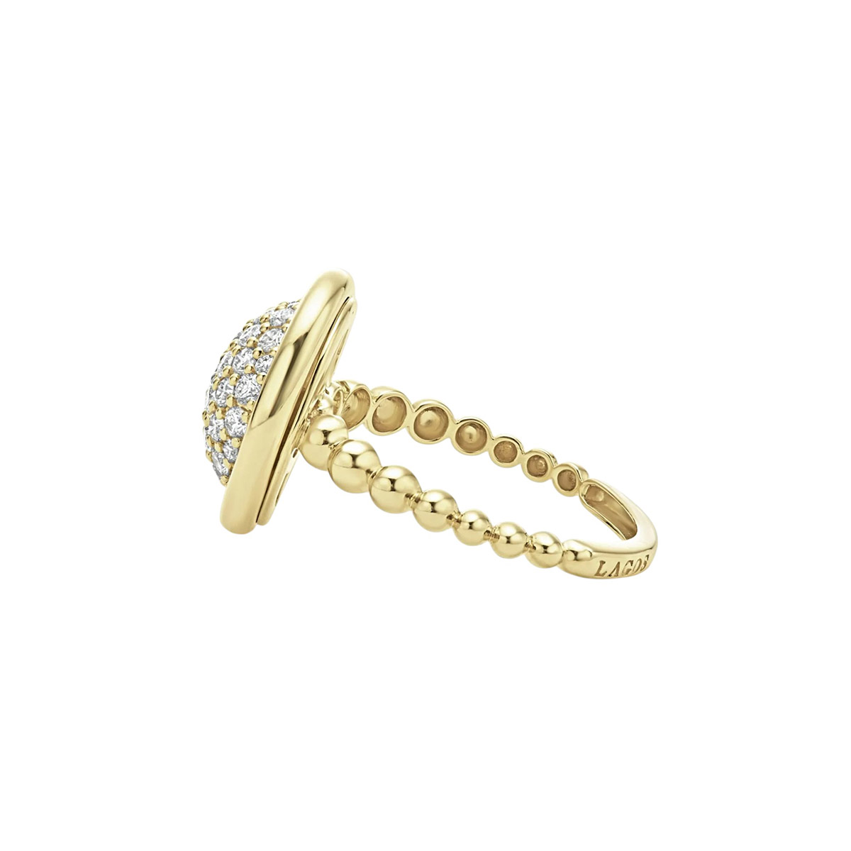 LAGOS Meridian 18K Gold Circle Diamond Ring