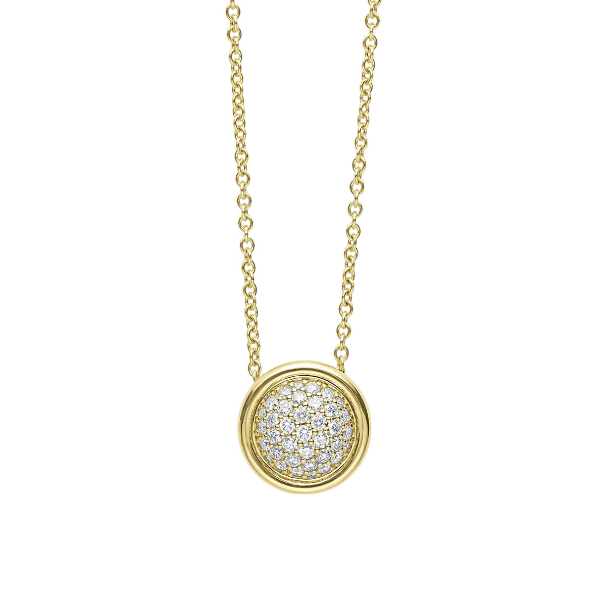 LAGOS Meridian 18K Gold Diamond Circle Pendant, 18