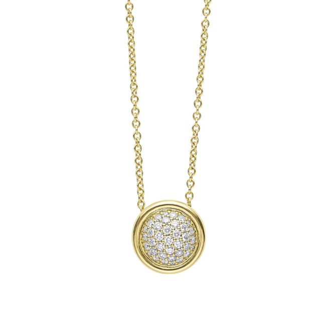 LAGOS Meridian 18K Gold Diamond Circle Pendant, 18"