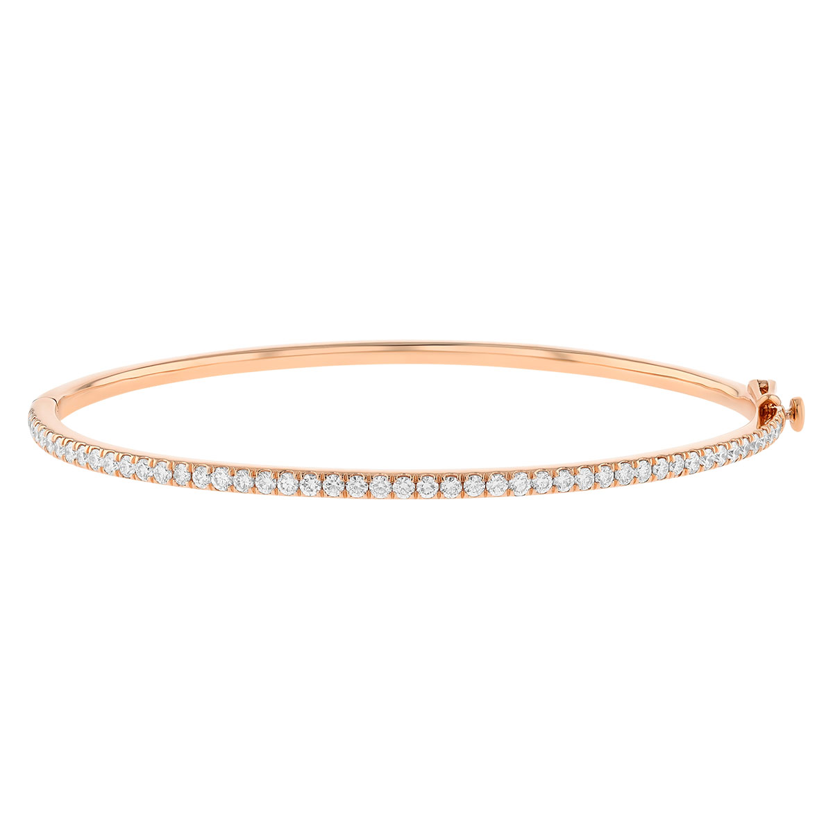 Kwiat Diamond Slim Bangle in Rose Gold