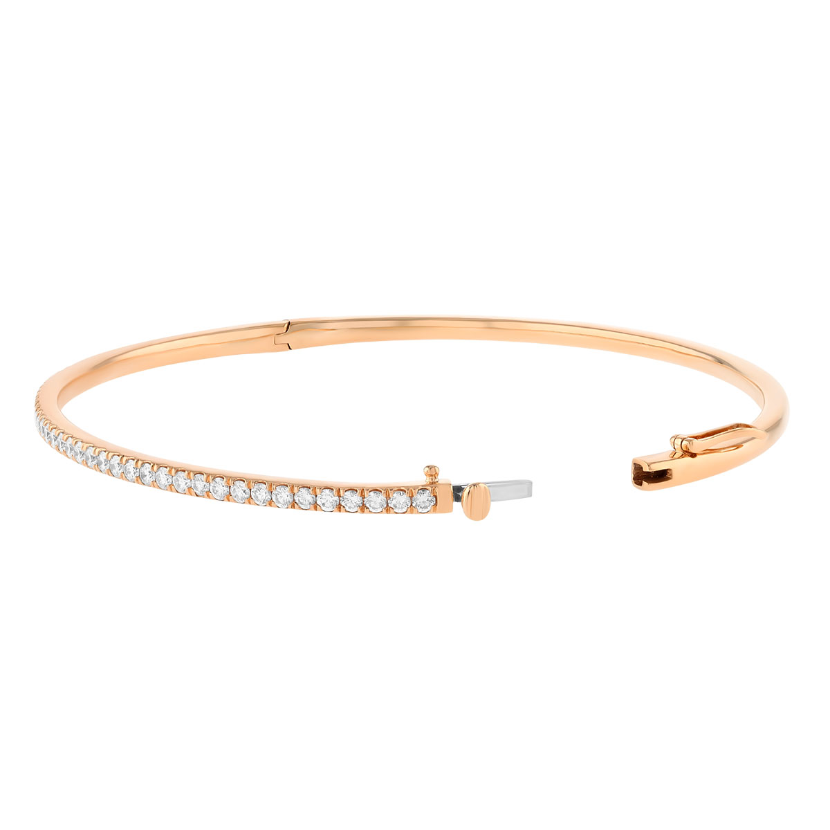 Kwiat Diamond Slim Bangle in Rose Gold