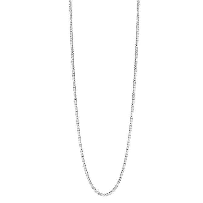 Kwiat Round Diamond Tennis Necklace in  Platinum, 16.15", 6.79 cttw