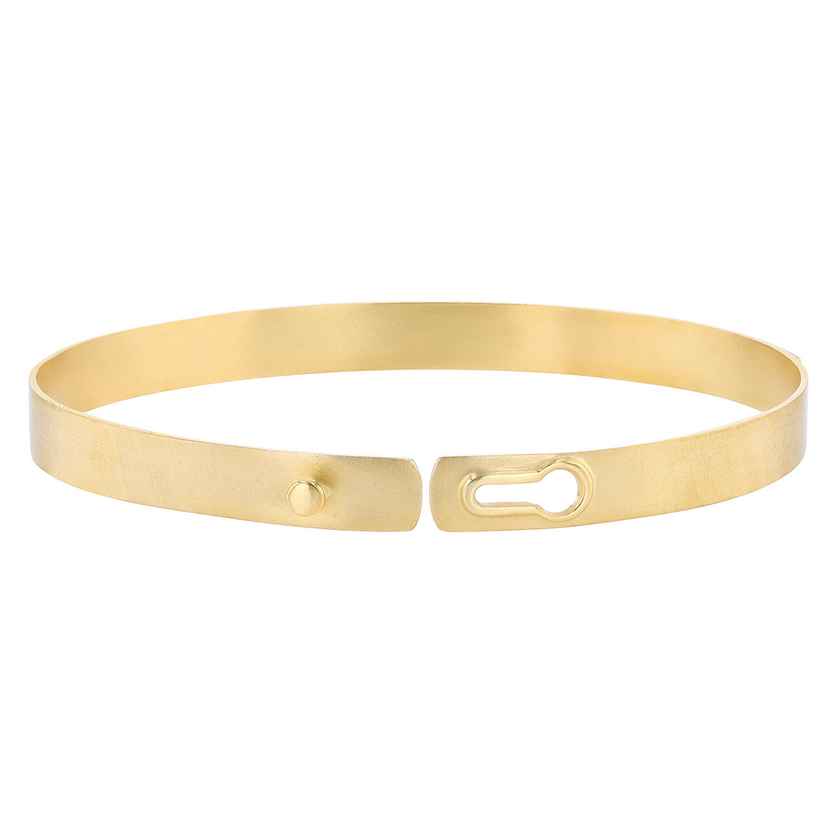 Marika Diamond Cluster Square Station Bangle Bracelet in Yellow Gold