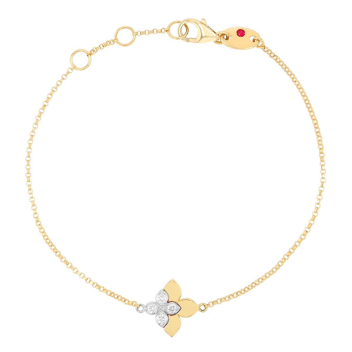 Love Roberto Coin Love in Verona East to West Diamond Flower Duo
