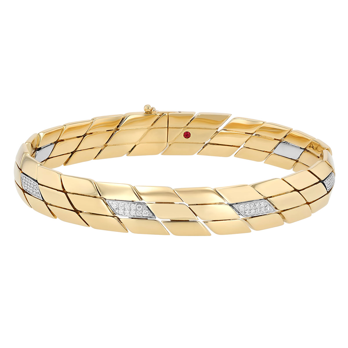 Roberto Coin San Marco Diamond Accent Bracelet in Two Tone, 7