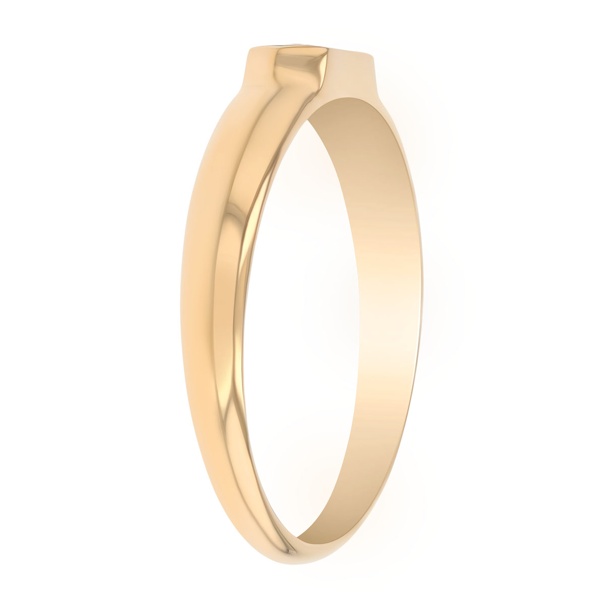 Zoe Chicco Diamond Trio Geometric Ring in Yellow Gold