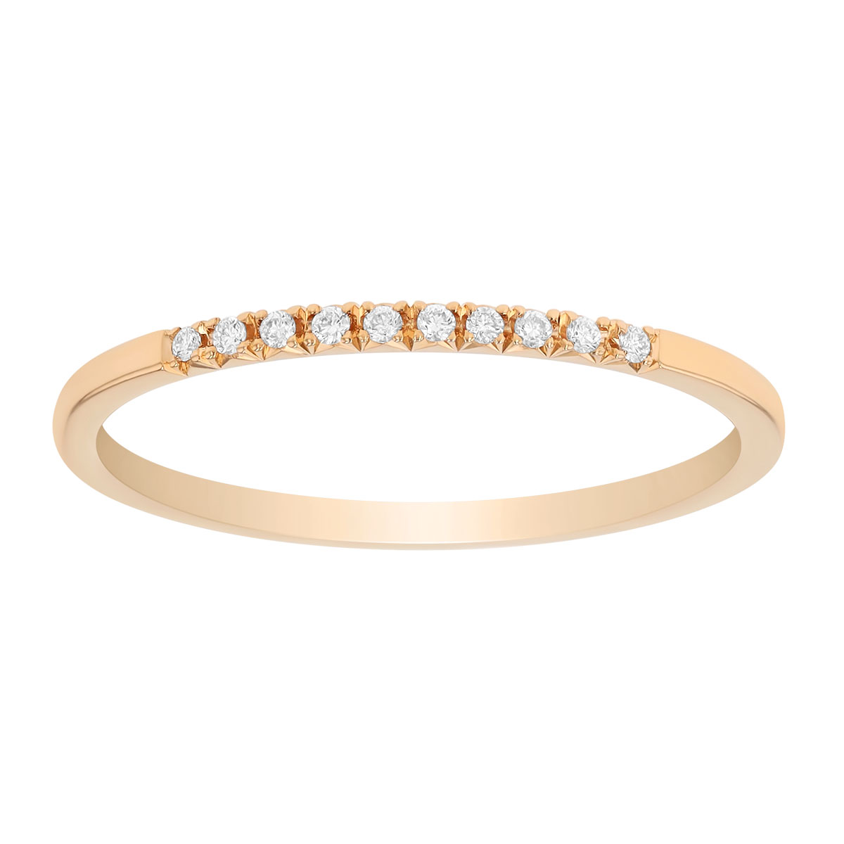 Zoe Chicco Dainty Diamond Stacking Ring in Yellow Gold