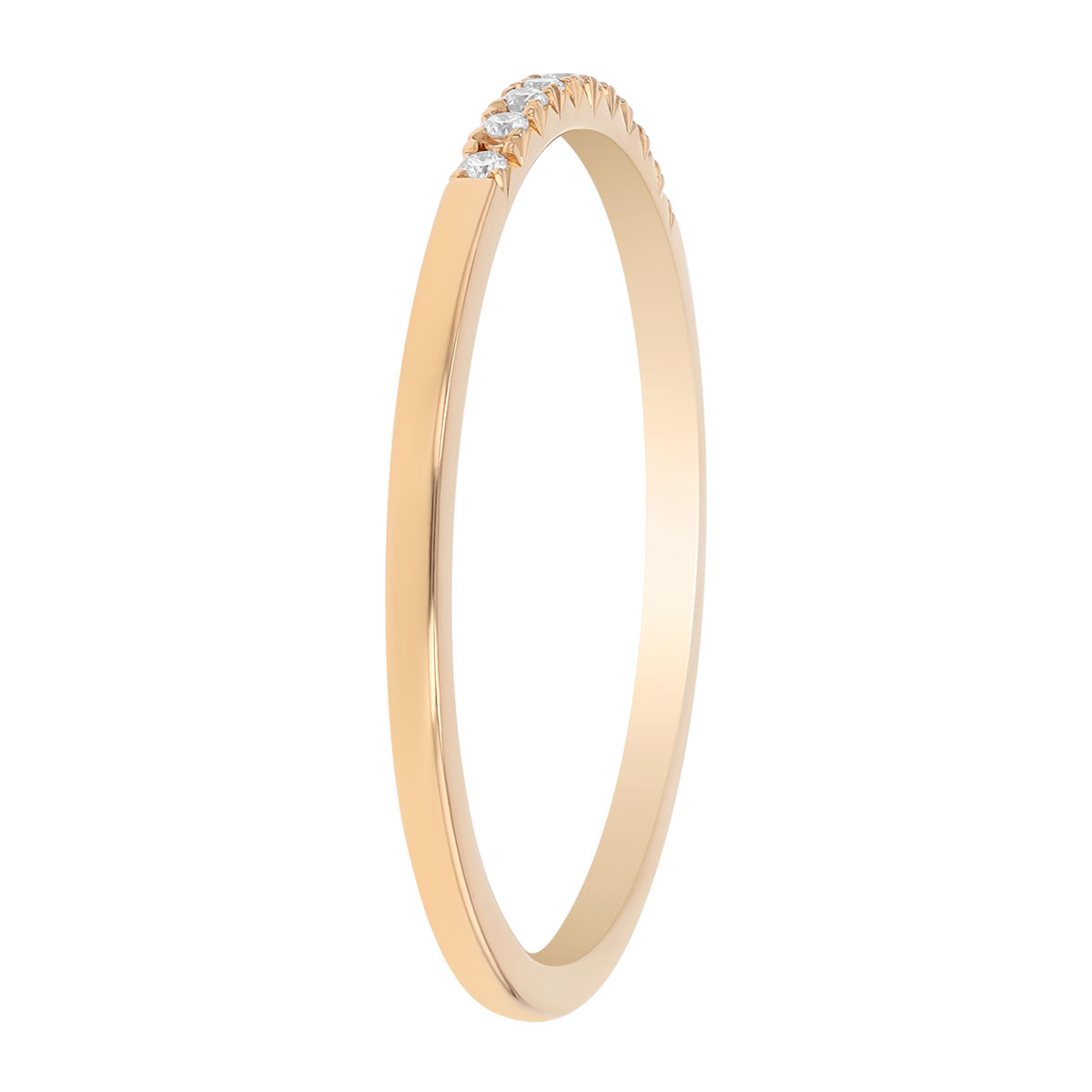 Zoe Chicco Dainty Diamond Stacking Ring in Yellow Gold