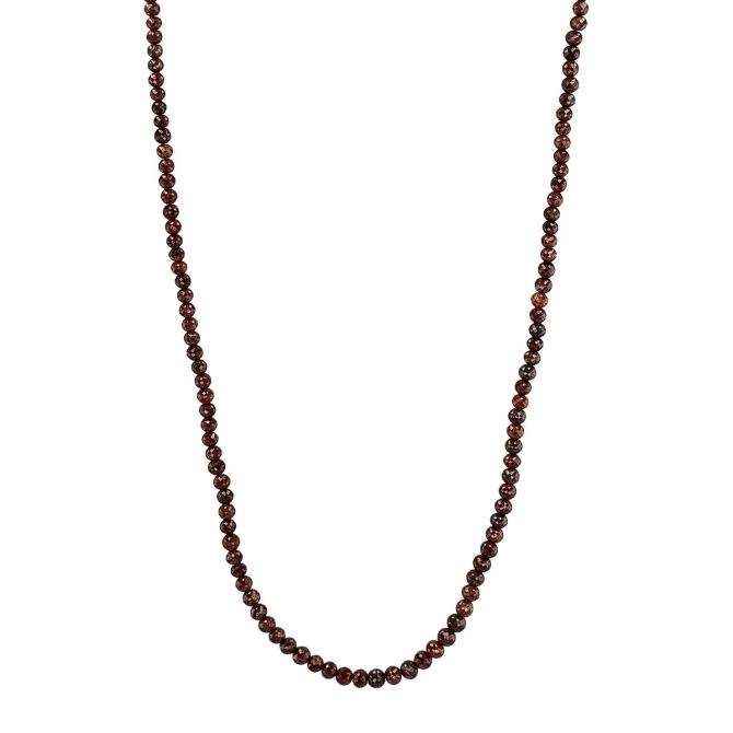 TARA Pearls Brown Diamond Bead Necklace in Black Rhodium, 20.5"