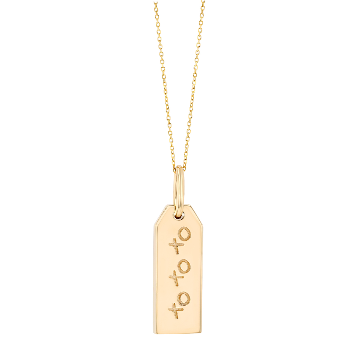 Phillips House Diamond XOXO Pendant in Yellow Gold