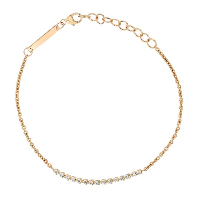 Zoe Chicco Diamond Chain Bracelet in Yellow Gold