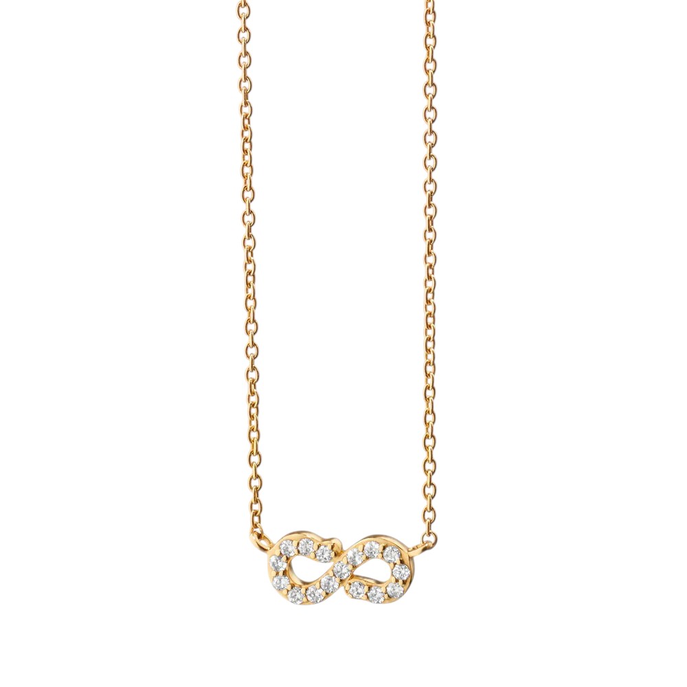 Monica Rich Kosann Diamond Infinity Necklace in Yellow Gold, 17