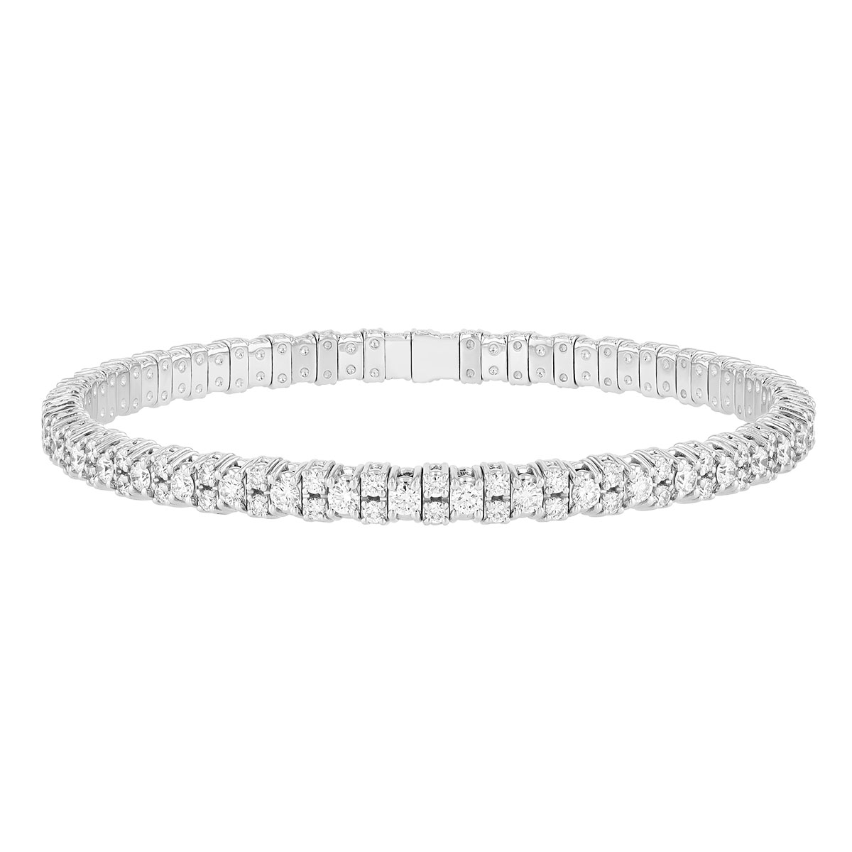 Zydo Collection Diamond Stretch Bracelet in White Gold