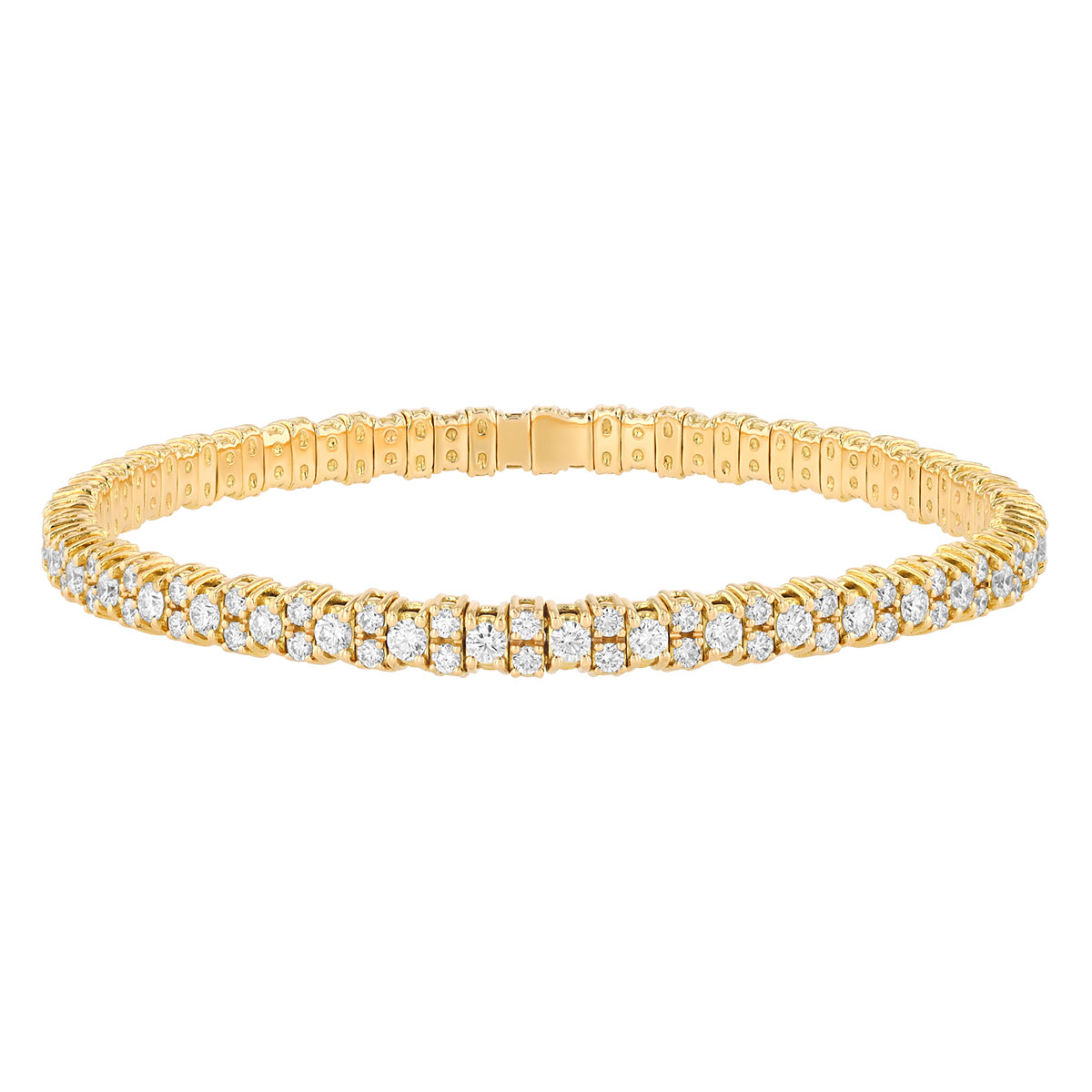 Zydo Collection Diamond Stretch Bracelet in Yellow Gold