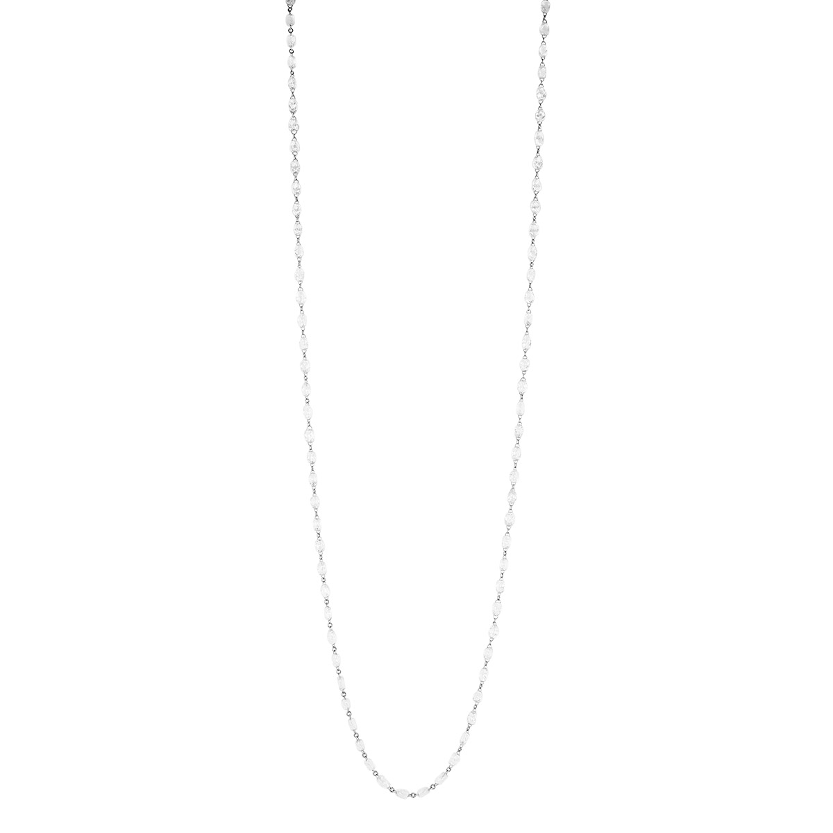 TARA Pearls Diamond Briolette Station Necklace in Platinum, 57.27 cttw