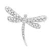 Diamond Dragonfly Brooch