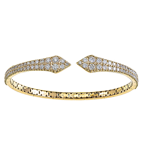 Marika Desert Gold Handcrafted Multi Strand Diamond Cuff Bracelet 5134 -  Ramsey Fritz Jewels