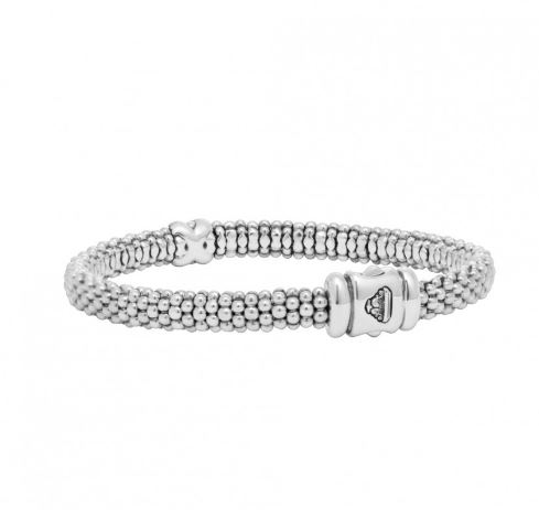 LAGOS Sterling Silver Diamond Single 'X' Bracelet