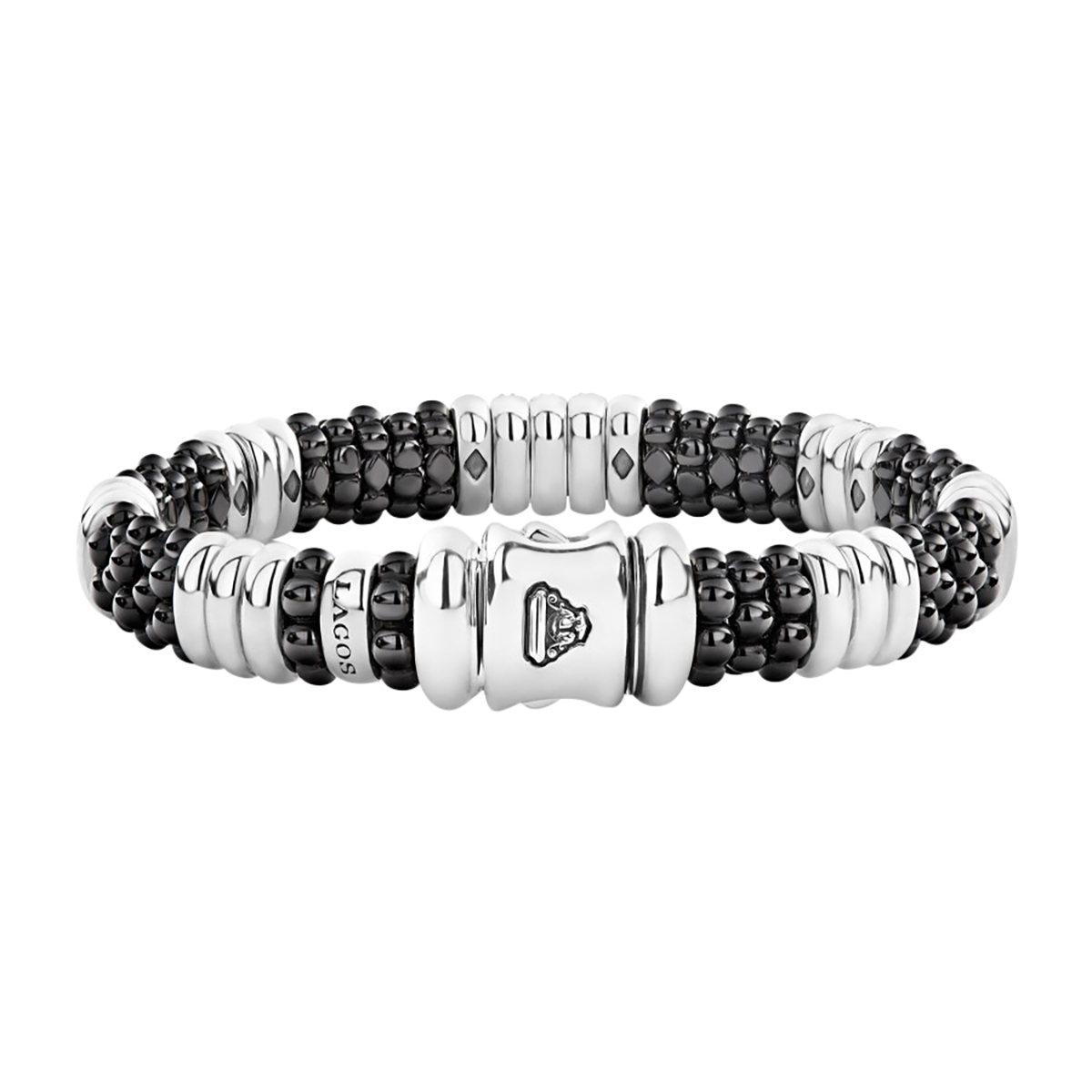 LAGOS Black Caviar Diamond Caviar Bracelet