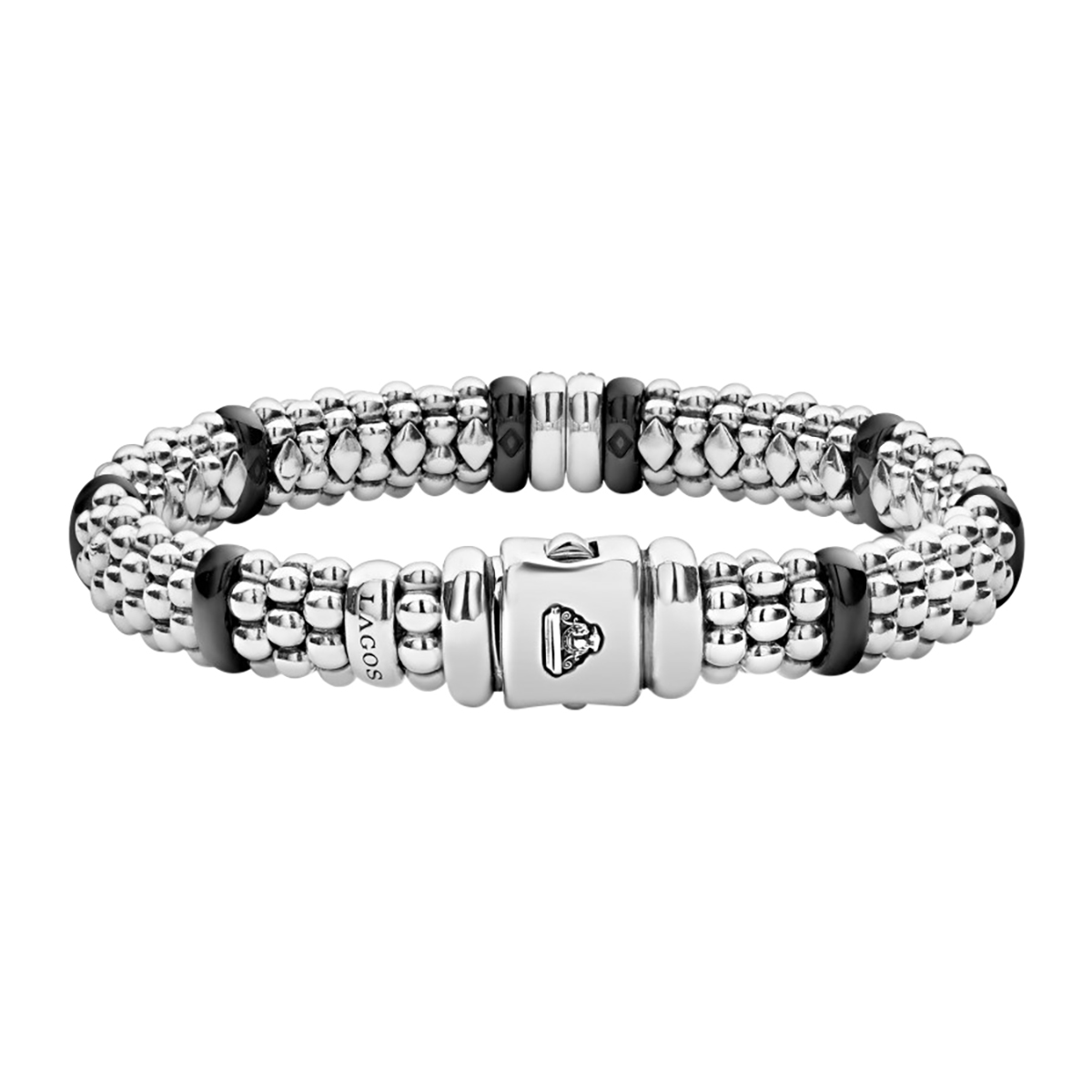 LAGOS Black Caviar Diamond Caviar Bracelet