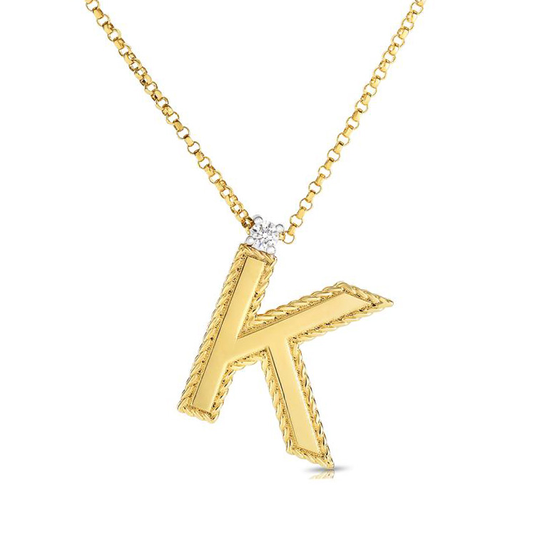 Roberto Coin 18K Yellow Gold Diamond Princess 