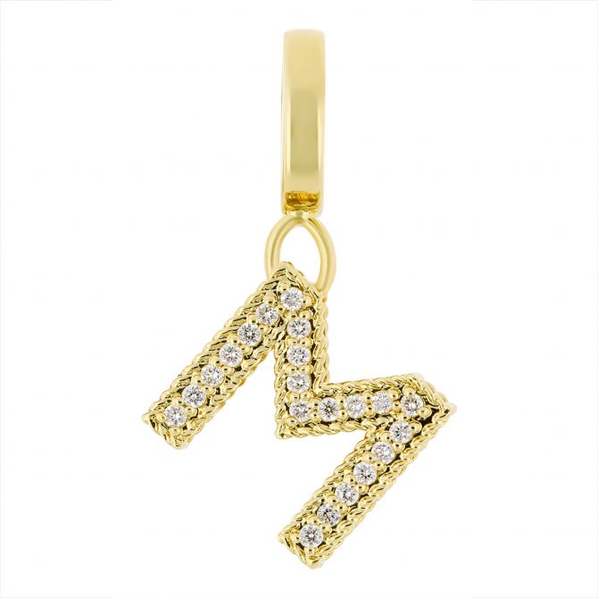 Roberto Coin Princess Initial "M" Necklace Charm