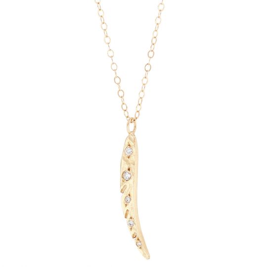 diamond angel wings pendant
