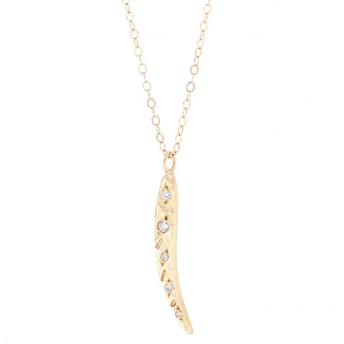 Robin Haley Diamond Angel Wing Pendant 