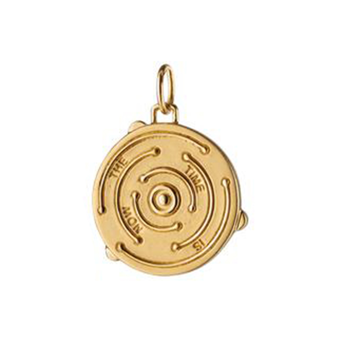 Monica Rich Kosann The Time Is Now Yellow Gold & Enamel Charm Pendant with Diamonds