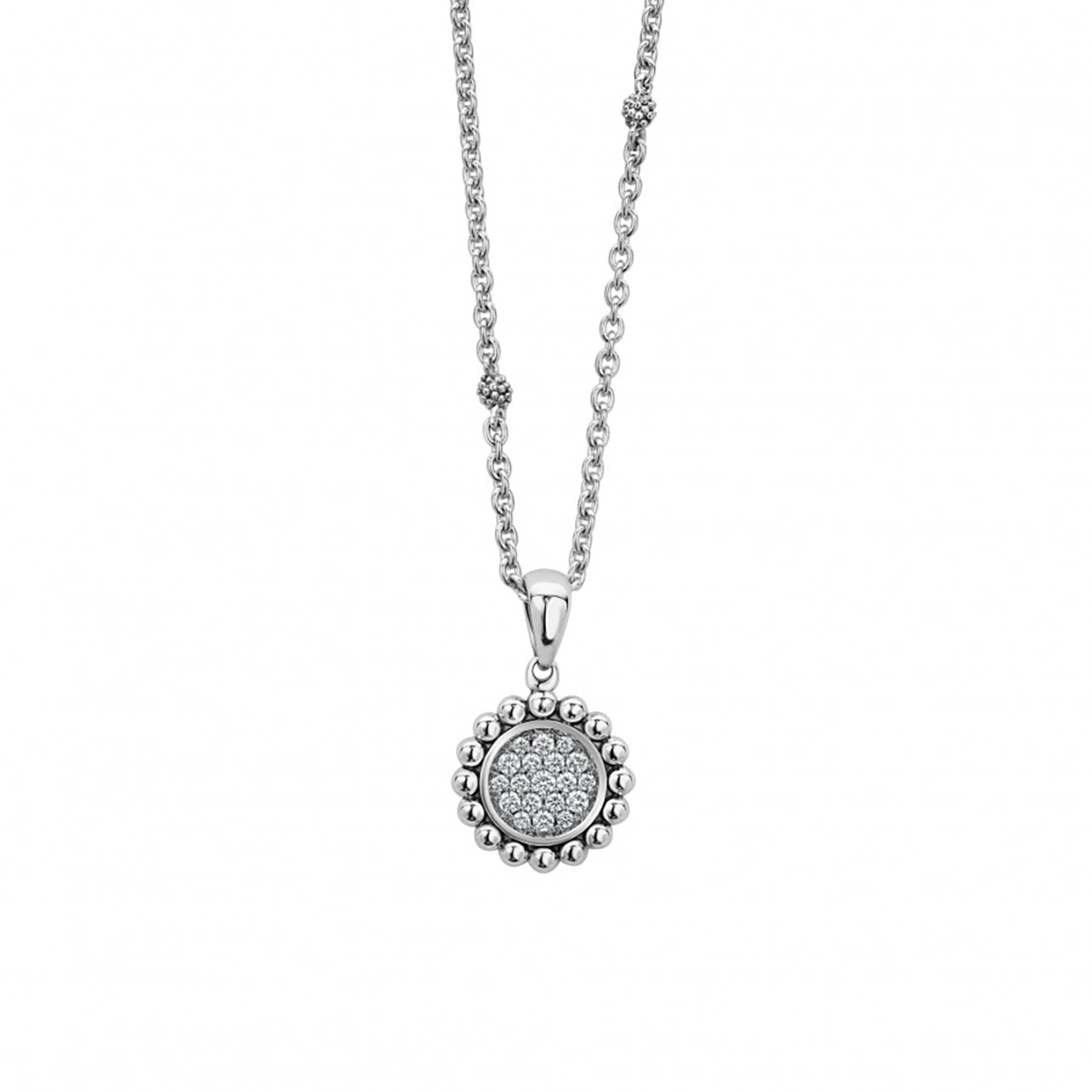 LAGOS Caviar Spark Diamond Pendant Necklace