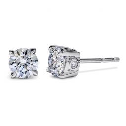 Diama 18k White Gold Swarovski Created Diamond Essential Stud Diama 18k White Gold Swarovski Created Diamond Essential Stud Earrings