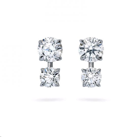 Diama 18k White Gold Intimate Swarovski Created Diamond Earrings Diama 18k White Gold Intimate Swarovski Created Diamond Earrings