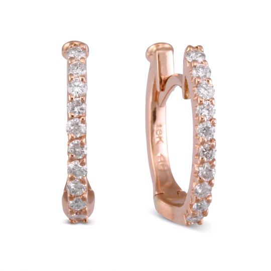 rose gold earrings for babies