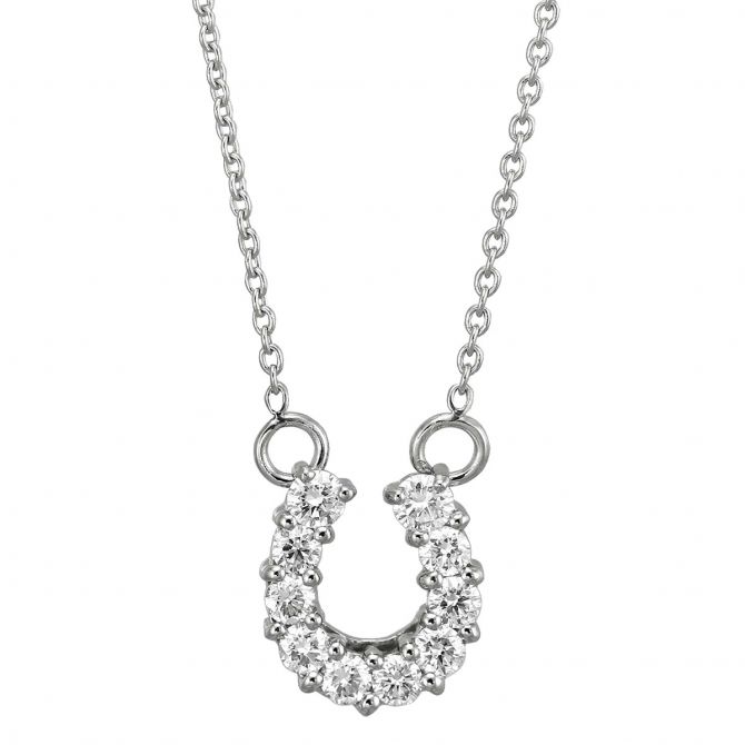 Roberto Coin Tiny Treasures Horseshoe Necklace
