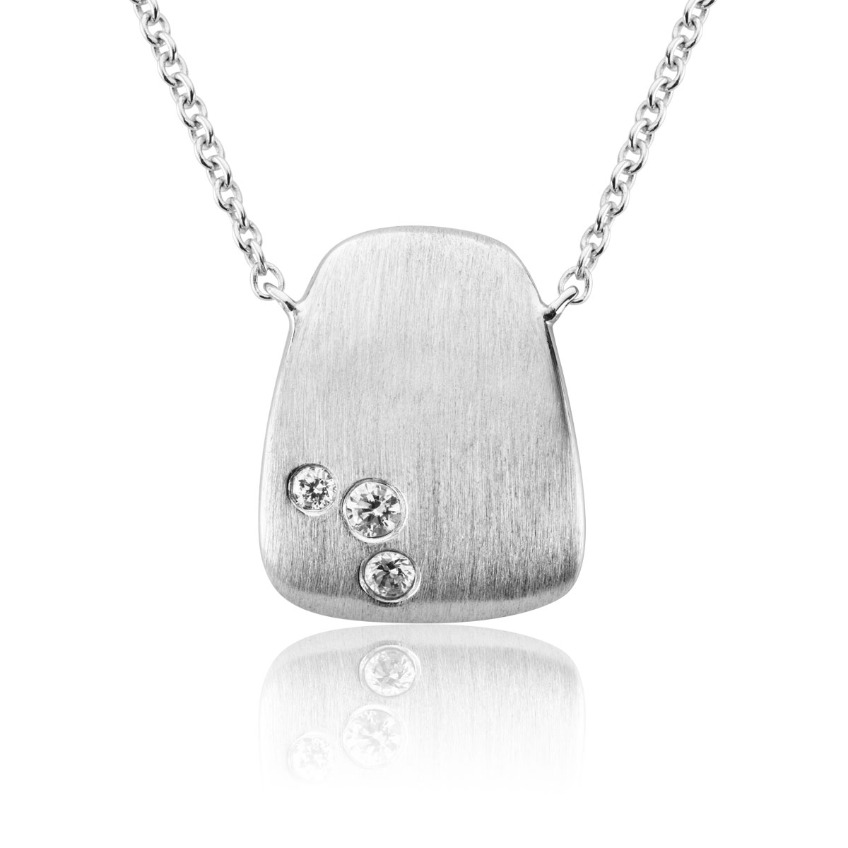 Artichoke White Gold & Diamond Necklace