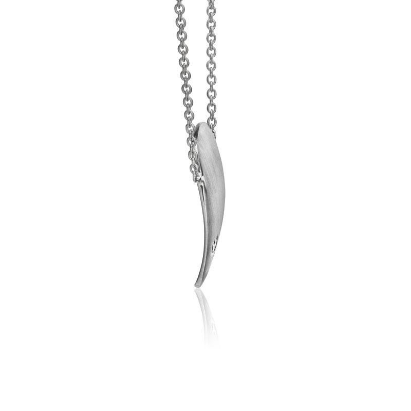 Artichoke Diamond Pendant in White Gold, 18