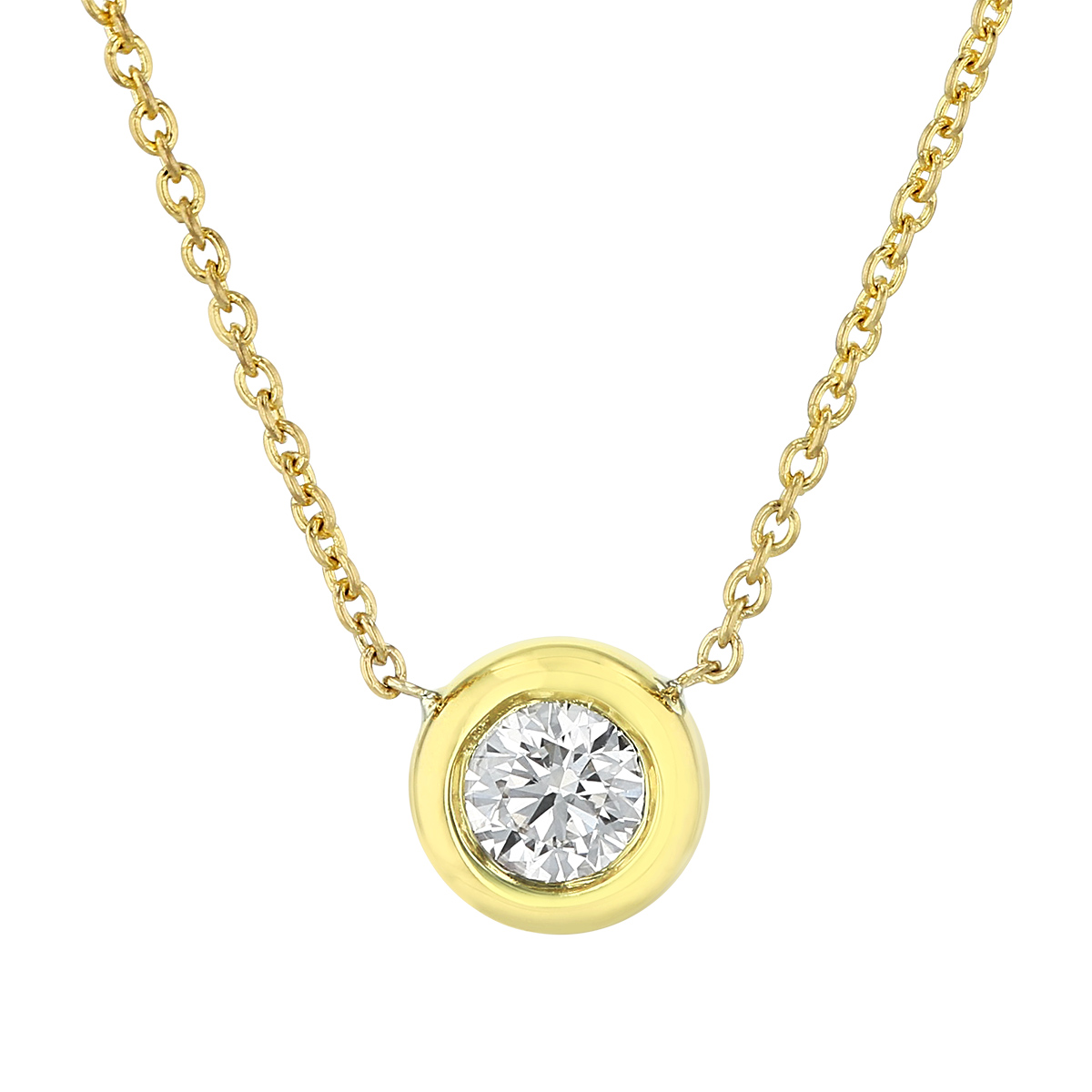 Roberto Coin Diamonds by the Inch Single Station Necklace in 18K Gold, 18