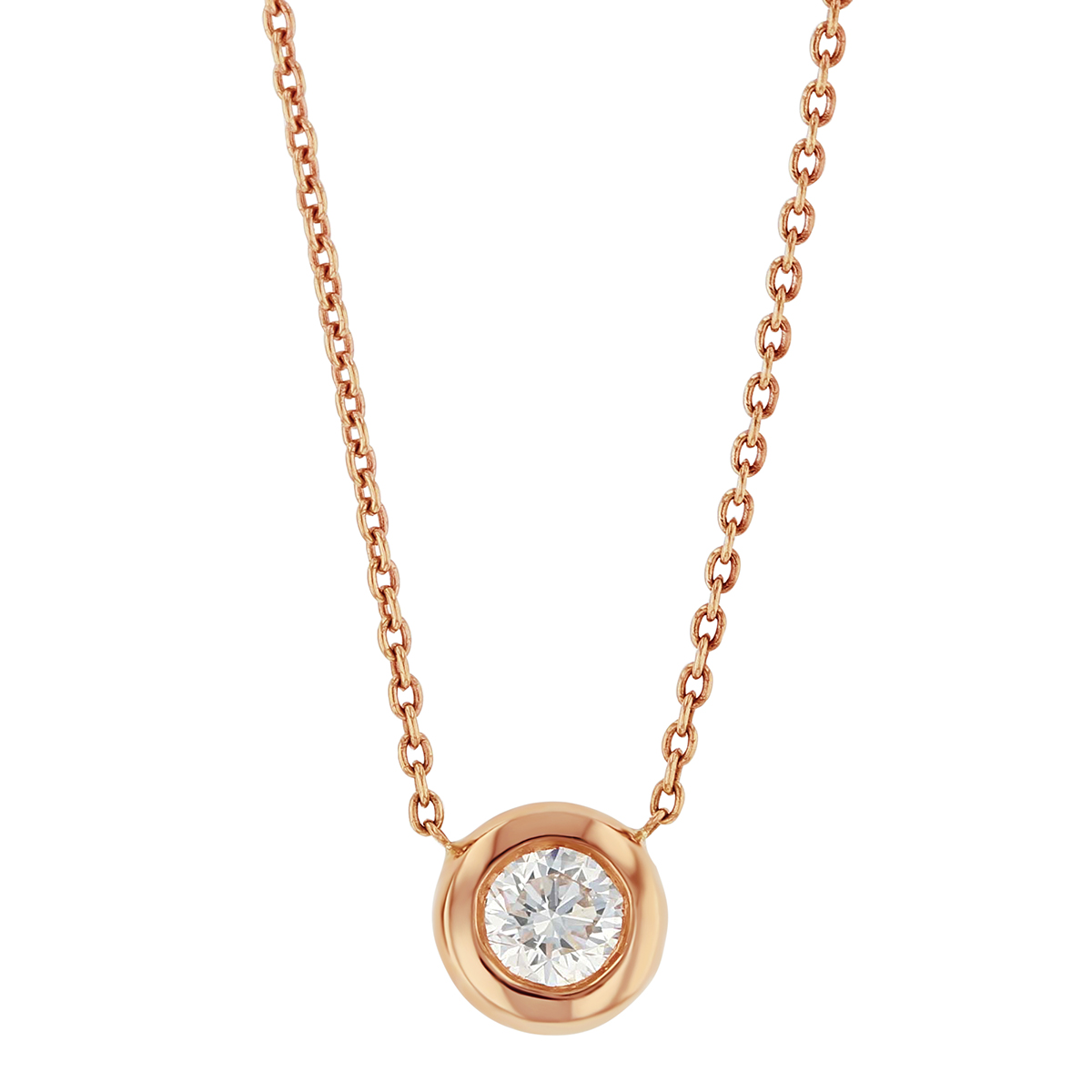 Roberto Coin Diamonds by the Inch Single Station Necklace in 18K Gold, 18